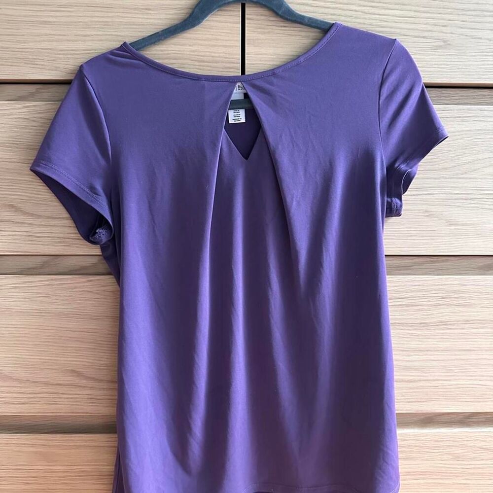 White-house-black-market Women's Purple Shirt